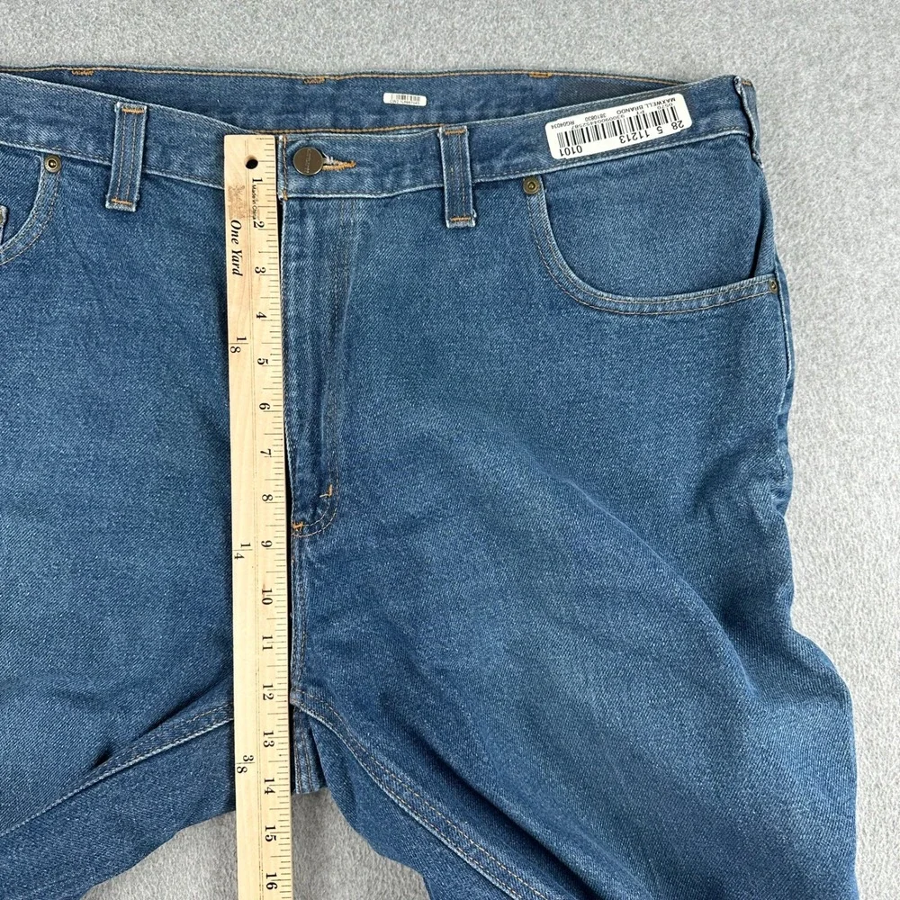 Carhartt Jeans‎ Mens 40x34 Blue Relaxed Fit B49 Straight Leg Denim Work Pants